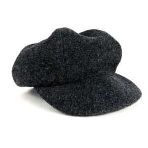 Vintage 1990’s 2000’s ‘Brenda Lynn New York’ Y2K Grey Soft Wool Newsboy Hat